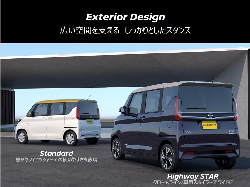 スタンダードバージョンとハイウェイスターバージョンを設定