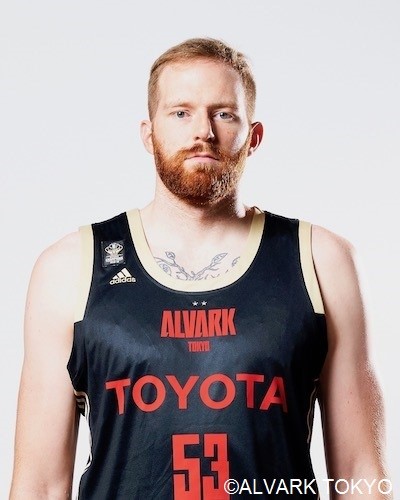 アレックス・カーク選手。ポジション：センター、生年月日：1991年11月14日、身長：211cm