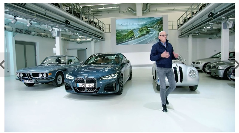 インターネット上で開催された新型4シリーズクーペの発表会