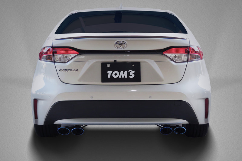 カローラ用エキゾーストシステム「トムス・バレル」装着例（チタンテール）