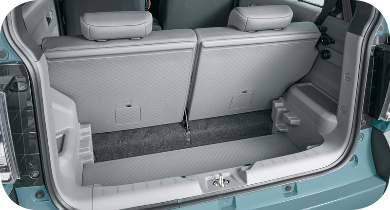 フレキシブルボードを活用することで荷物に応じた荷室の活用が可能