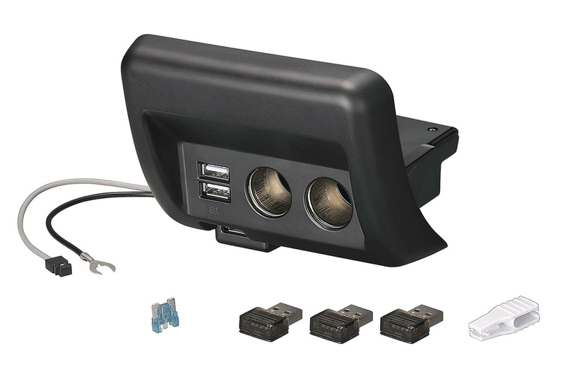 NZ585 エブリイ専用 増設電源ユニット ブラック