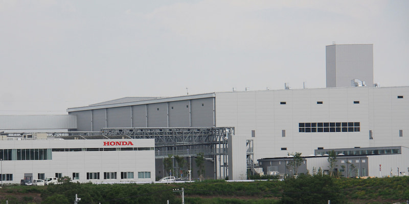 ホンダの4輪完成車工場である埼玉製作所寄居工場（埼玉県大里郡寄居町）