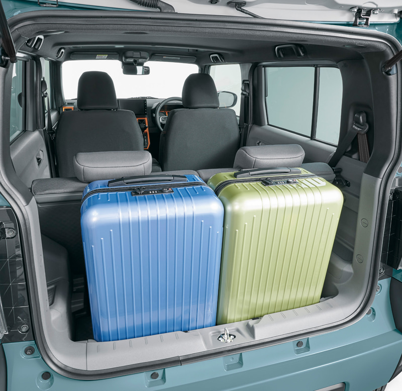 ラゲッジスペースの使い方例。大きなものの場合