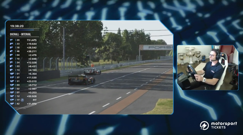 ステアリングコントローラを交換して走り出すパジェノー選手（出典：WECの公式YouTube）