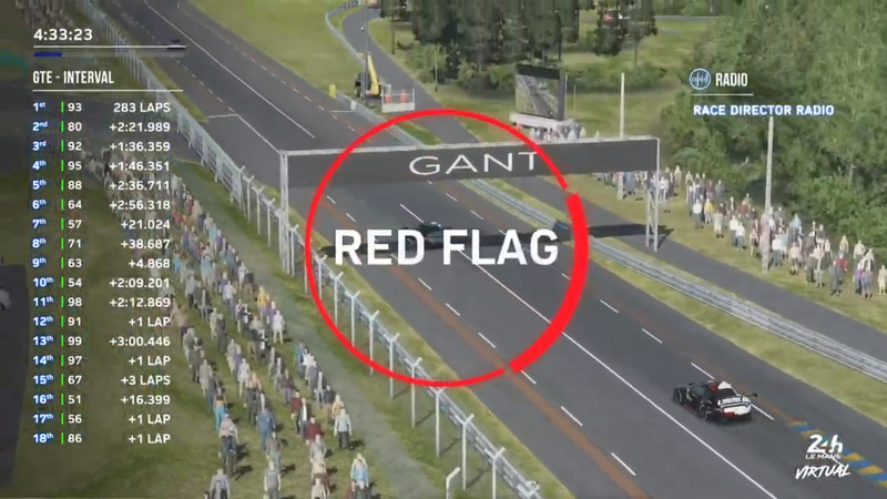 2度目のレッドフラッグ（出典：WECの公式YouTube）