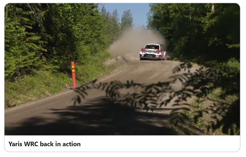 TOYOTA GAZOO Racing WRT公式Twitterで公開されたテスト風景