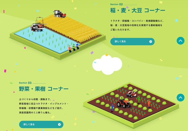 さまざまなコンテンツがあり順次公開される