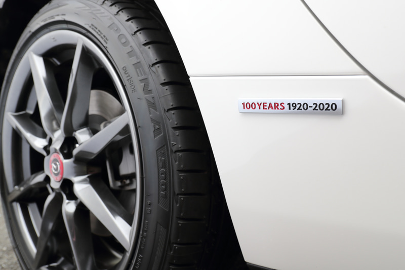 外装にはバッヂなどがあしらわれる