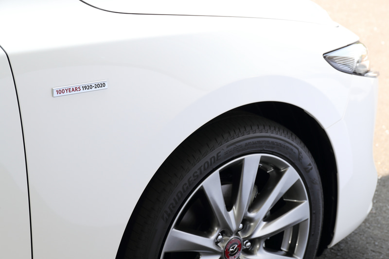 専用のホイールキャップとバッヂ