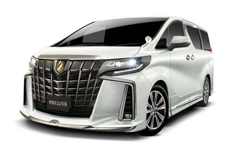 モデリスタパーツを装着した「アルファード」