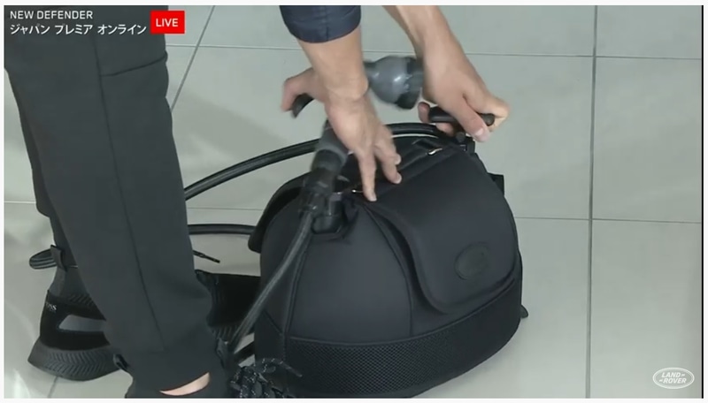 田村選手によるアドベンチャーパックの紹介