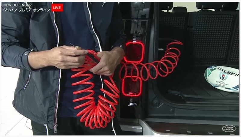 田村選手によるアドベンチャーパックの紹介