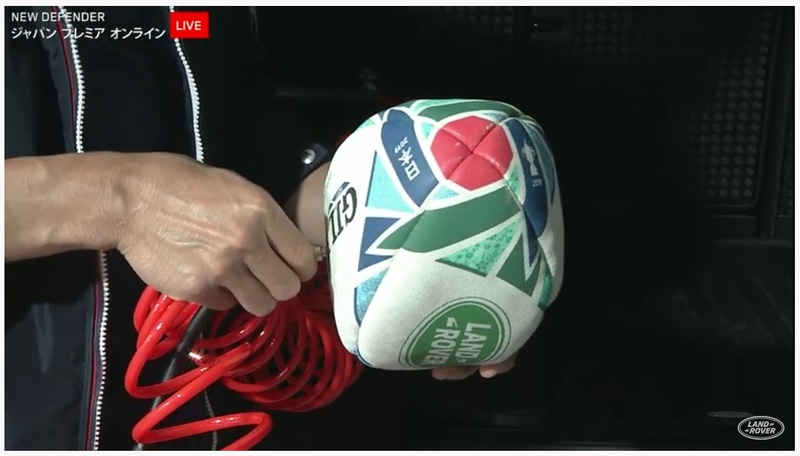 田村選手によるアドベンチャーパックの紹介