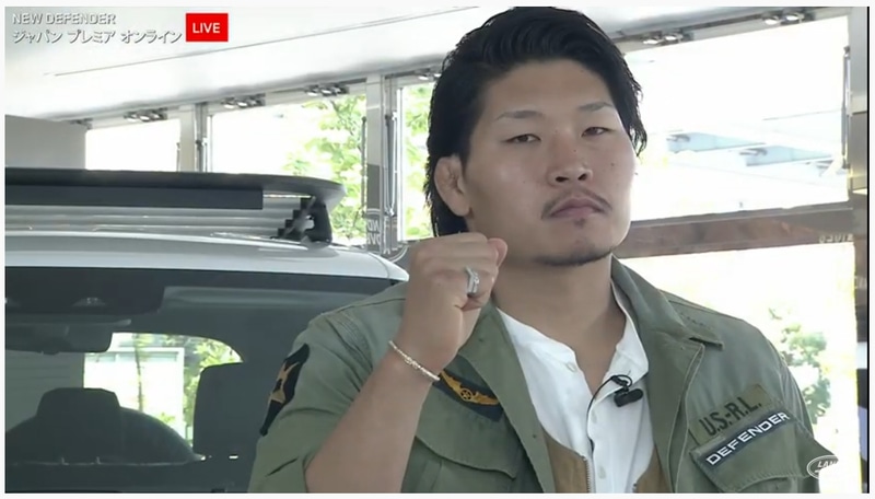 “笑わない男”のニックネームどおり、稲垣選手はライブ配信中に終始引き締まった表情を見せていた