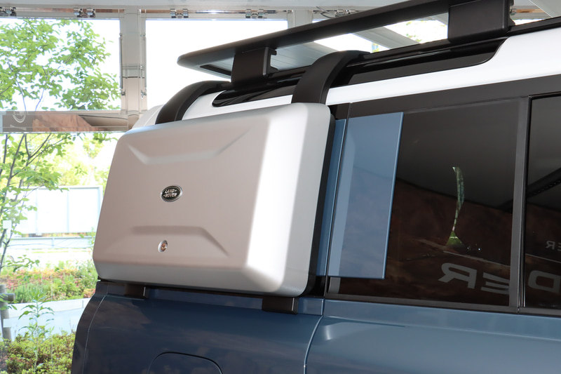 樹脂製で軽々と操作できる「エクステリアサイドマウントギアキャリア」。単品装着した場合の価格は14万2120円