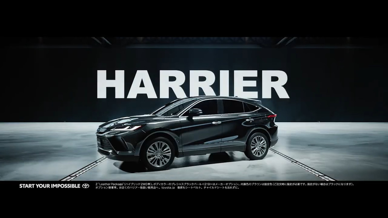 新型「ハリアー」を紹介する5本の動画を公開