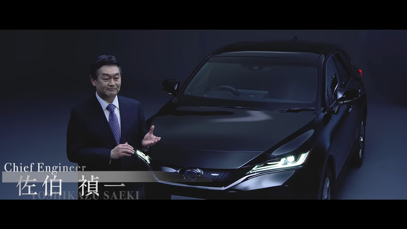 チーフエンジニアの佐伯禎一氏が新型ハリアーを紹介