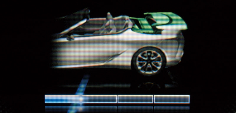 書の三折法にヒントを得て、開閉動作を「動き出し」「途中」「動き終わり」の3ステップに分解し、動き出しと動き終わりには適度な「タメ」を持たせながらも、極端な速度変化がないようリズムよく繋ぐことで、優雅で自然な動きを実現させた。開閉作動中は、マルチインフォメーションディスプレイにルーフの動きをグラフィックで表示することにより、作動状況が一目で分かるようにしている