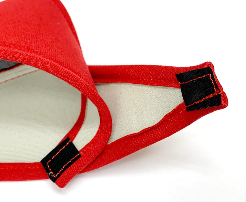 取り付けはマジックテープで留めるだけ