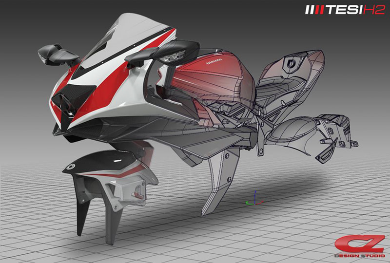 直近の作品「bimota TESI H2」