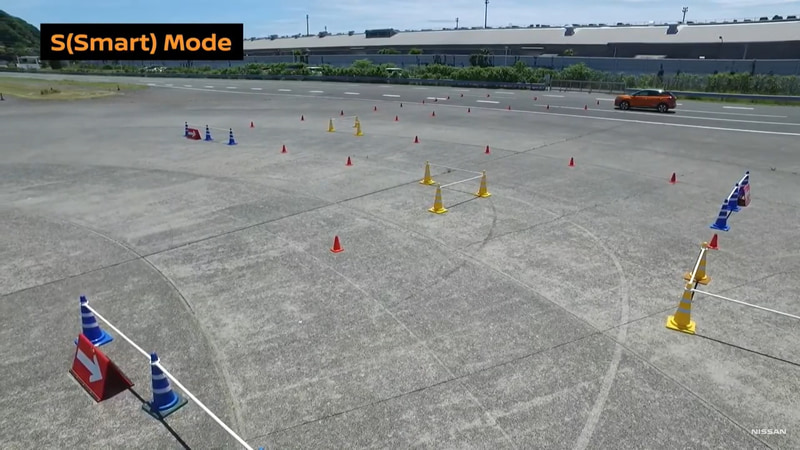 市街地を想定した狭い道でテスト