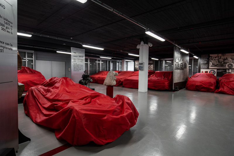 アルファ ロメオ歴史博物館の収蔵エリア