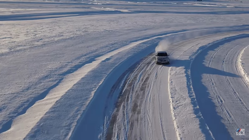 雪上でのスタビリティも確認