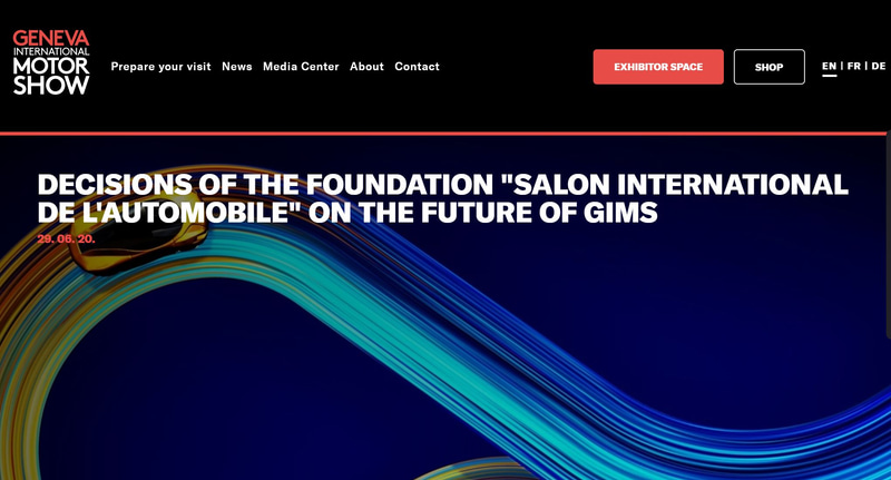 GENEVA INTERNATIONAL MOTOR SHOW公式Webサイト