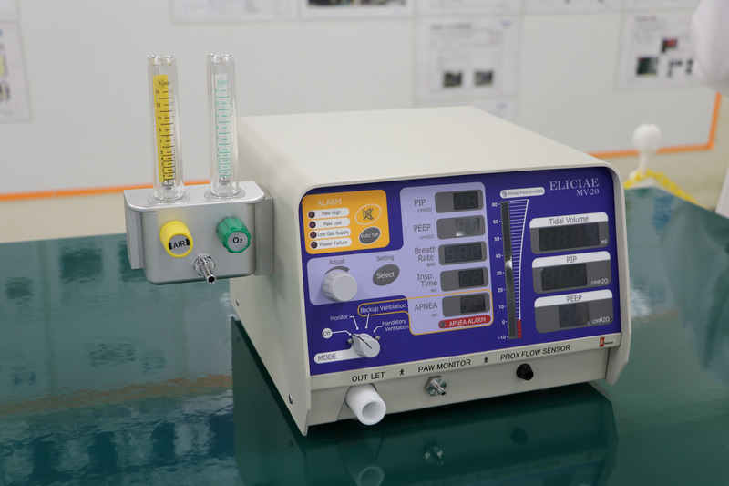 新型コロナウイルス対応用の新たな人工呼吸器「ELICIAE MV20」