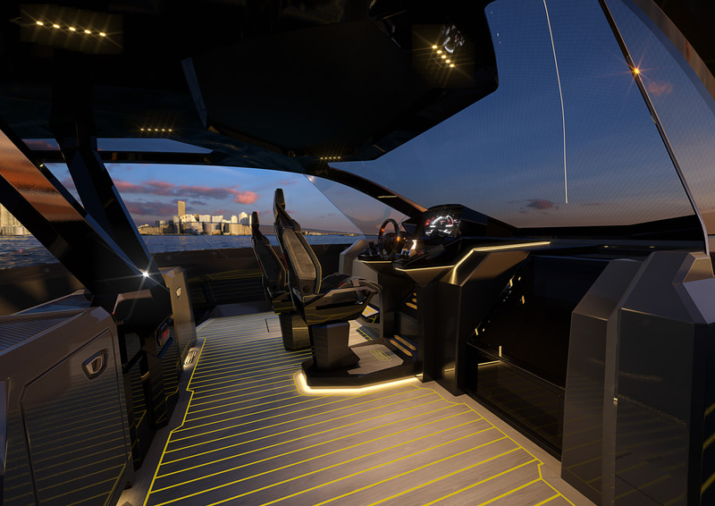 モーターヨット　Tecnomar for Lamborghini 63