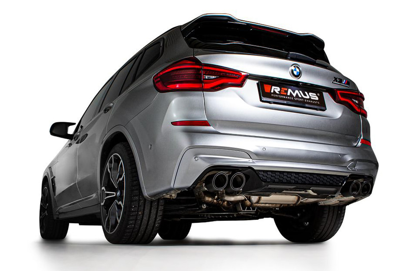 REMUS BMW F97 X3 M Competition用マフラー装着状態