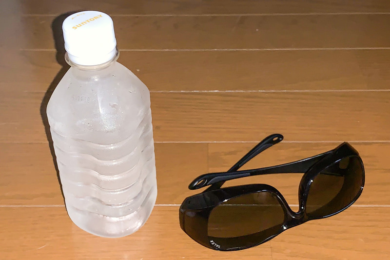 疲れないためのサングラスと水分補給