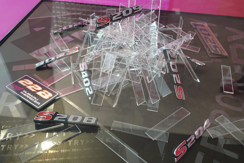 STIが開発してきた各種コンプリートカーのエンブレム