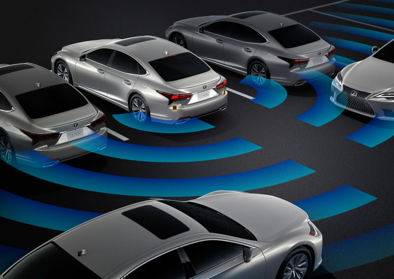最新の高度駐車支援技術により、駐車場での操作においてドライバー監視のもと、カメラと超音波センサーを融合し全周囲を監視することで適切に認知、判断、操作を支援