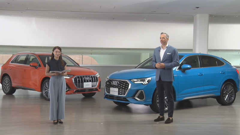 オンライン記者発表会に出席したアウディ ジャパン代表取締役社長のフィリップ・ノアック氏（右）