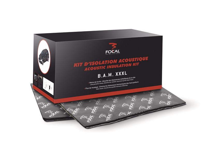 「調音施工」に使用するフォーカル製最高級遮音材「BAMシート」（製品イメージ写真）