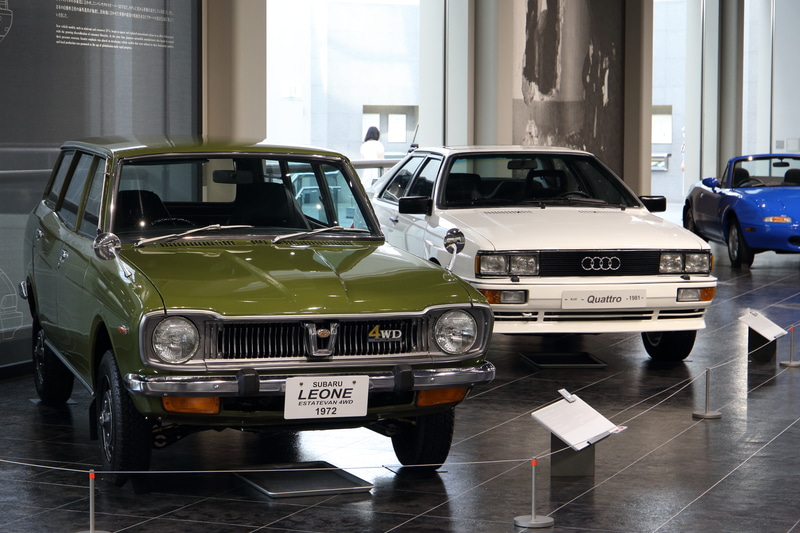 「スバル レオーネ エステートバン4WD（1972年）」「アウディ クワトロ（1981年 ドイツ）」