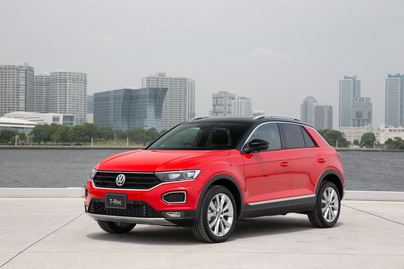 T-Roc TDI Sport。フォルクスワーゲンのSUVとして初となる2トーンカラーを採用