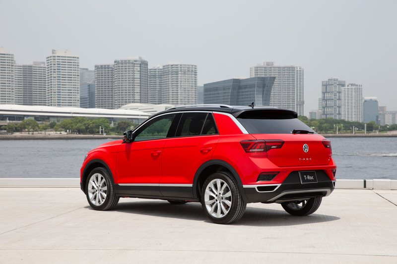 T-Roc TDI Sport。フォルクスワーゲンのSUVとして初となる2トーンカラーを採用