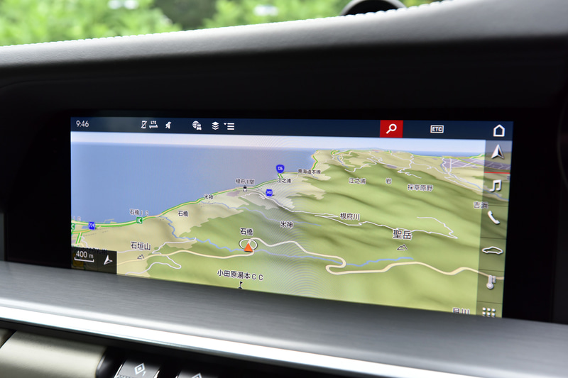 10.9インチタッチスクリーンディスプレイの表示例
