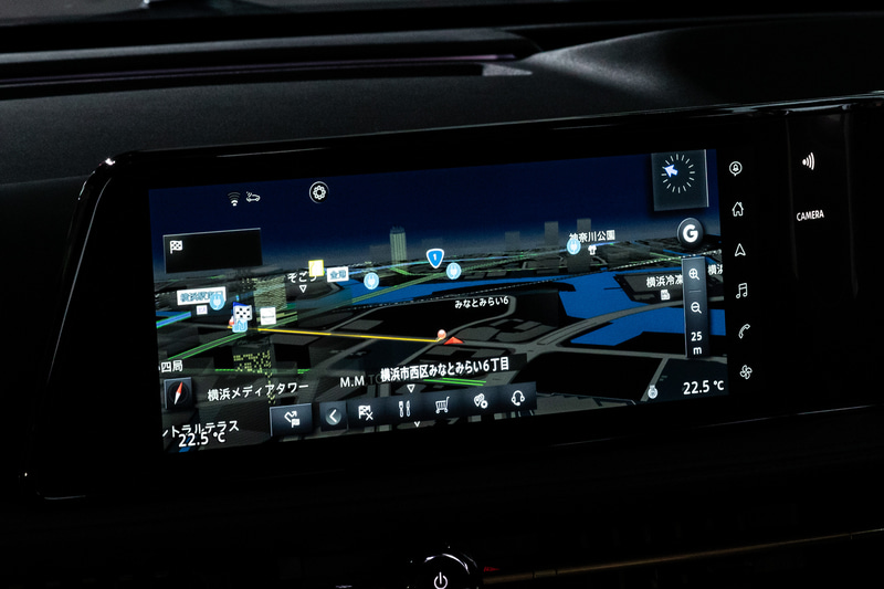 センターディスプレイの表示