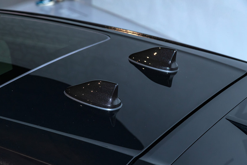 プロパイロット 2.0搭載車はルーフ上のアンテナが2つに。片方は準天頂衛星「みちびき」用