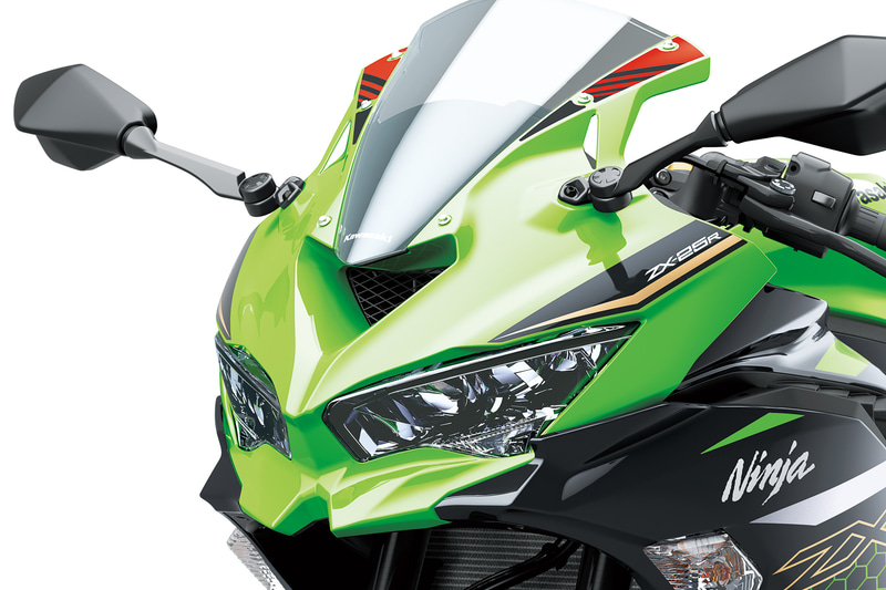 鮮明な視界を確保するツインLEDヘッドライト