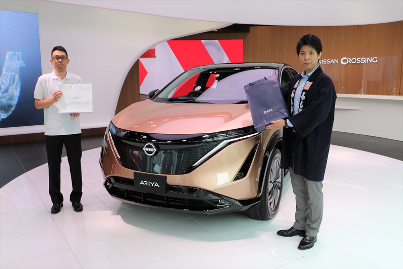 NISSAN CROSSINGには、7月15日にワールドプレミアされた新型クロスオーバーEV「アリア」が展示される