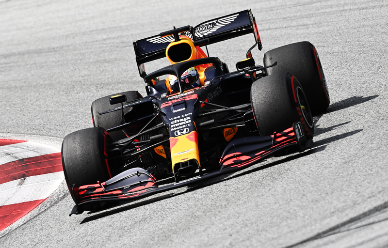 F1第2戦、3位表彰台を獲得したレッドブル・ホンダのエース フェルスタッペン選手（c）Getty Images / Red Bull Content Pool