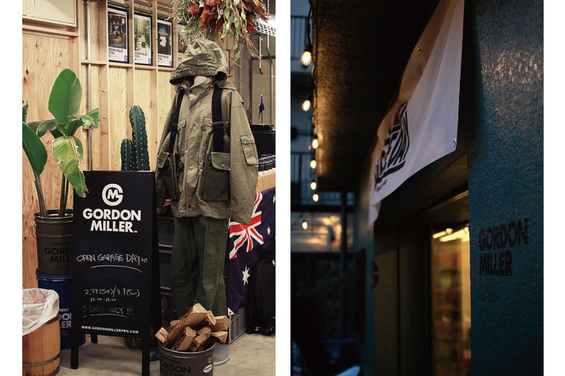 ゴードン ミラーのほぼ全商品を取り揃え、オンラインショップで購入ができる。画像は第1回目の開催のもの