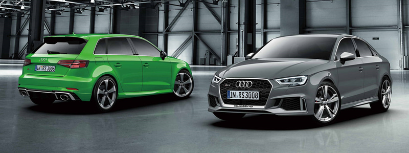「RS 3 スポーツバック」と「RS 3 セダン」の受注を開始