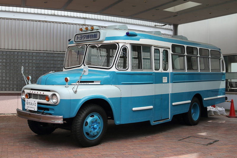 乗車可能な トヨタ ボンネットバス（1963年）※現在展示中