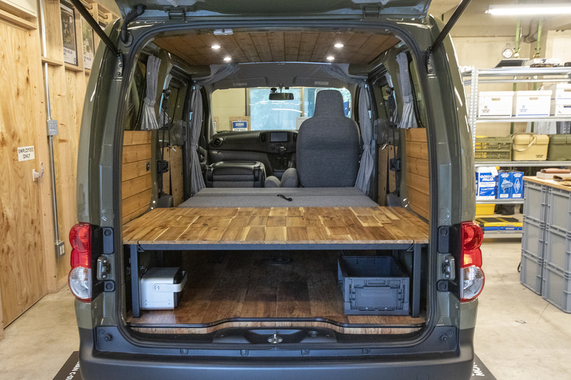 2列目テーブル仕様からベッドモードへの変更